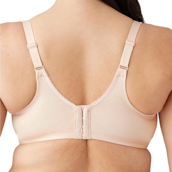 NWT Wacoal Basic Beauty Unlined Underwire Full Coverage Bra in Sand 34D - Picture 3 of 10
